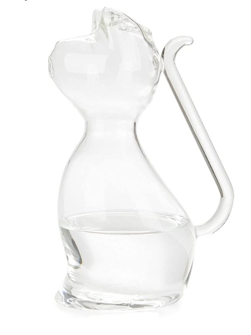 ๐ธBalvi Gifts S.L. Meow Water Jug Clear Glass CAT new in box ๐ฆ๐ง - Picture 8 of 16